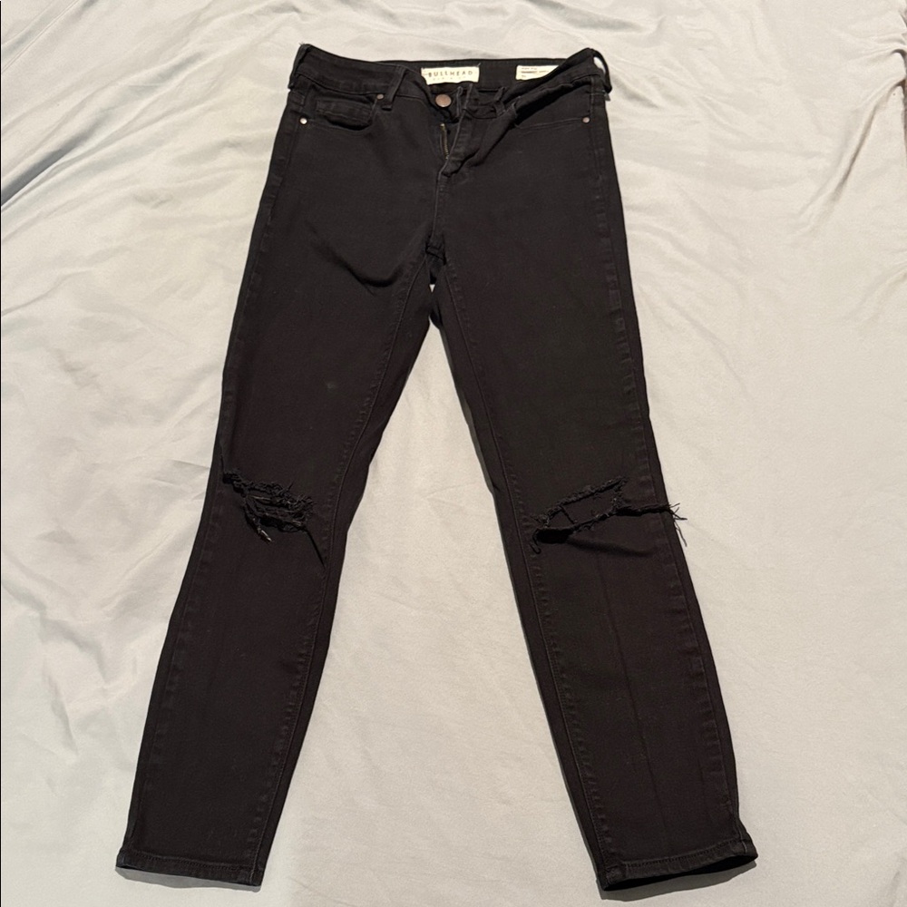 Bullhead Black Ripped Skinny Jeans